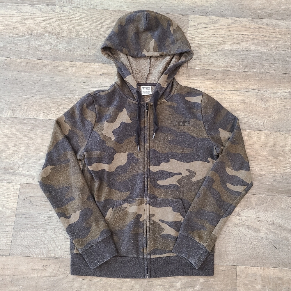 Camo PINK Full Zip Hoodie